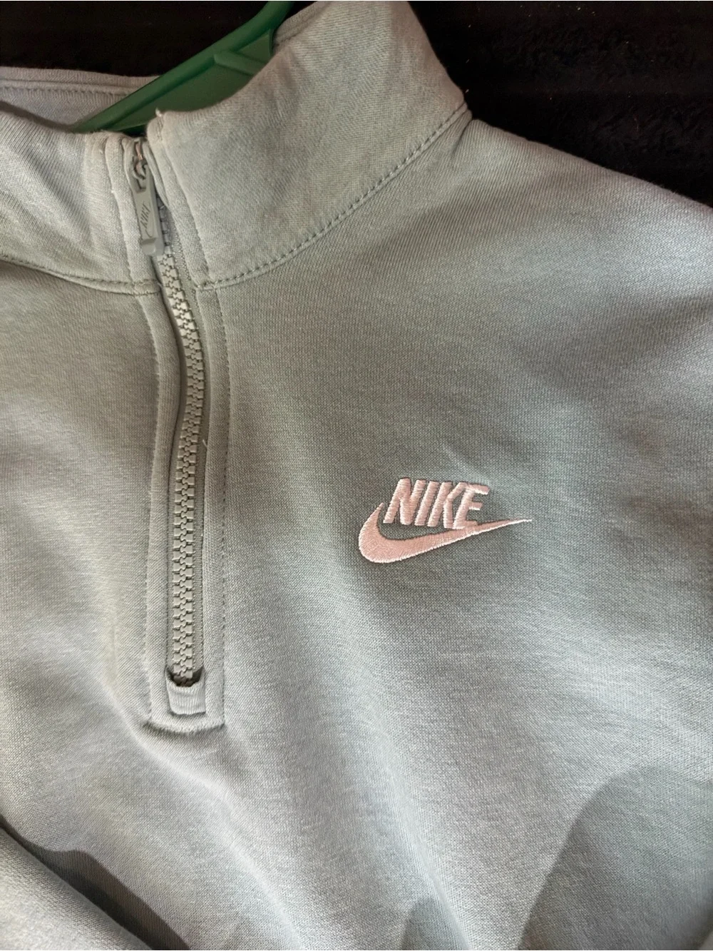 Nike Sage Green Quarter-Zip Pullover